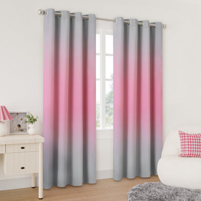 Ombre Room Darkening Grommet Panel Pair(2 Panels)