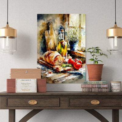 Canvas Wall Art Rustic Kitchen Still Life Painting Poster Vintage Poster Print Home Decor