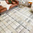 NELE Machine Washable Modern Lattice Area Rug Ivory/Beige/Gray Multi-83100286