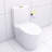 Glossy White Toilet With Powerful Flush And Easy Installation Elongated High-Performance Construction-121676812
