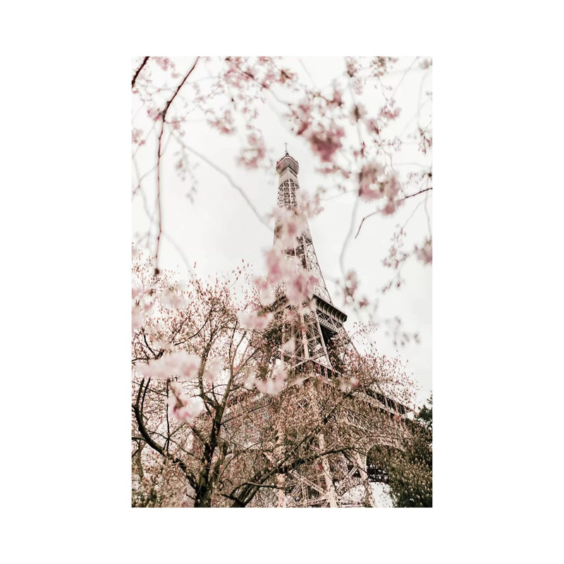 «Paris in Bloom» par Ruby and B - reproduction, Pas de tapis, H 60 po x l 40po x P 1,5 po, Toile tendue
