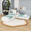 Lit plateforme simple en L avec lit gigogne simple et tiroirs de rangement, tablettes-1203022244
