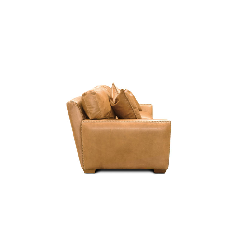 City Cowboy Leather Sofa, Mustang (Maestro Artisano), Nutmeg