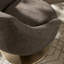 Fauteuil d'appoint pivotant en chenille Quimby Melange-338274679