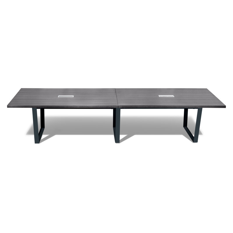Rectangle Conference Table, 30" H x 120" L x 47" W, Gray