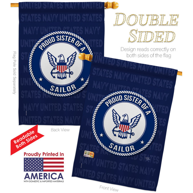 Ensemble de drapeaux en polyester 2 côtés 40 x 28 po
