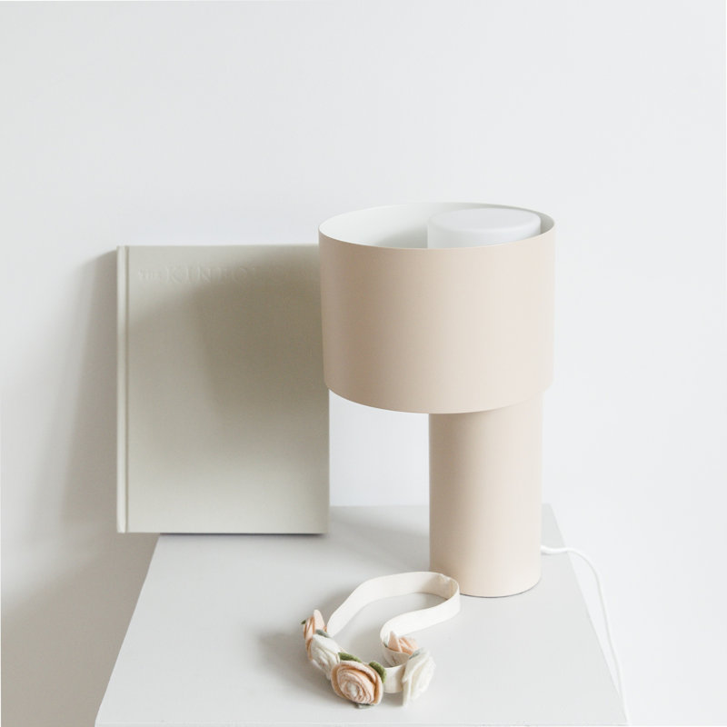 Tangent Table Lamp, Desert Sand, White