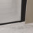 Shower Door  - 1/4"(6Mm) Tempered Glass, Matte Black Aluminum Frame Material, Explosion Proof Film-122071511