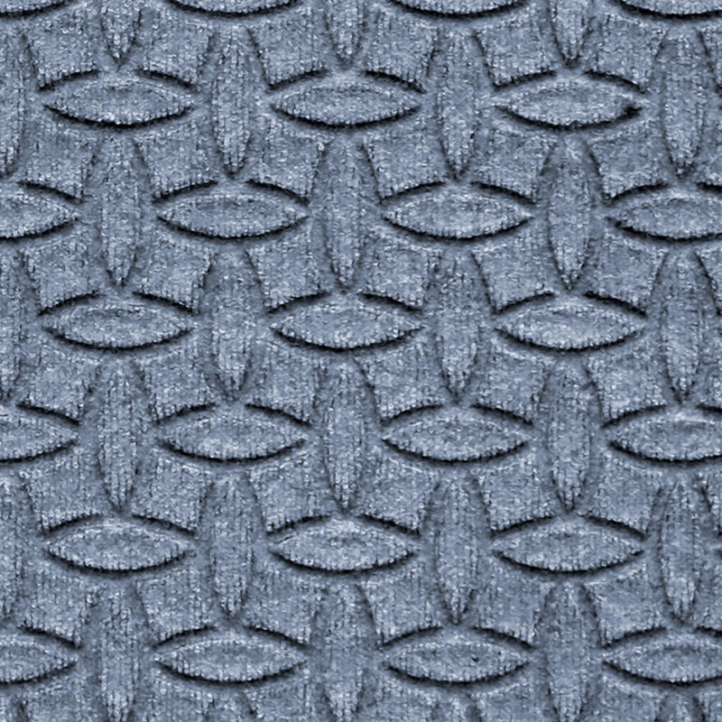  WaterHog Elipse Non-Slip Indoor Outdoor Door Mat, 3' W x 5' L, Medium Gray