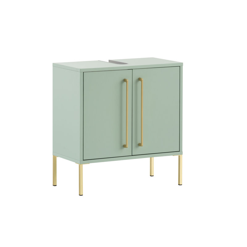 Sarah 57.1cm Single Bathroom Vanity Base Only, Mint