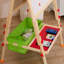 Blue Elephant Folding Wood Board Easel