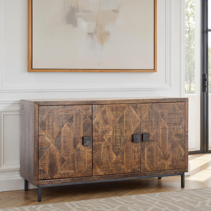 Bratman 63" Wide 2-Drawer Sideboard, Brown