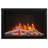31.75'' W Black Electric Fireplace