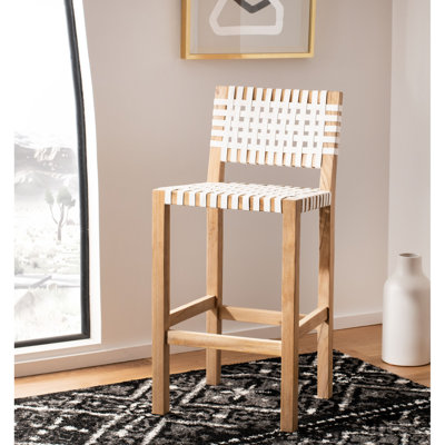 Tabouret de comptoir en cuir