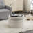 Round Upholstered Velvet Ottoman-1593283543
