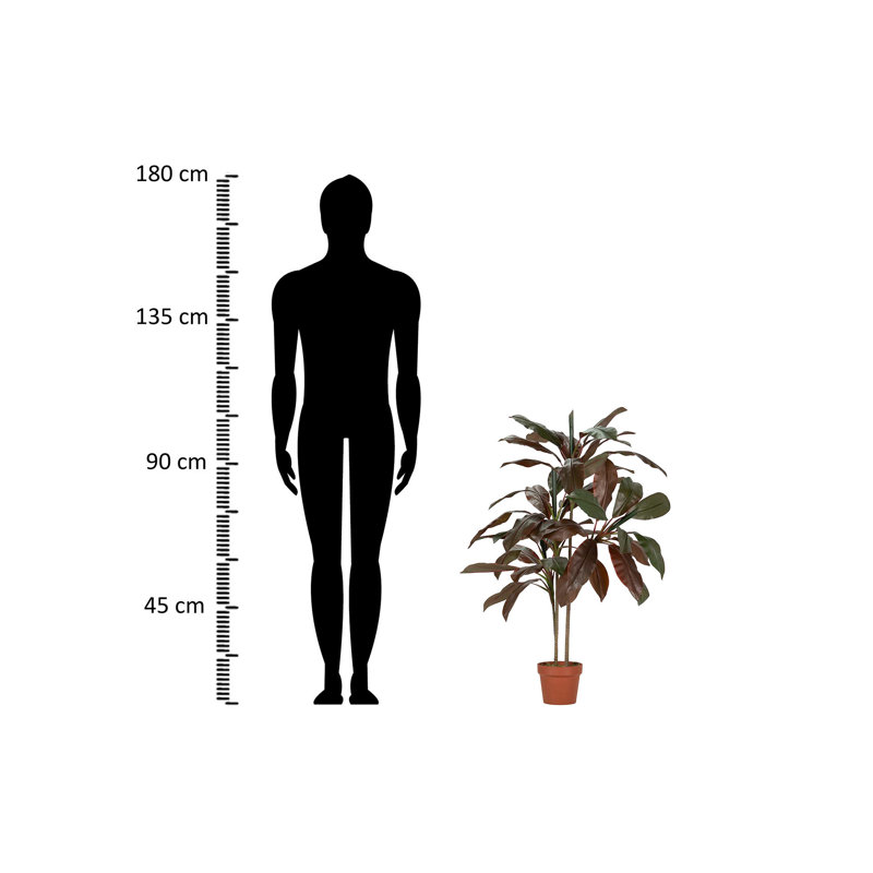 110cm Faux Banana Leaf Plant in Pot