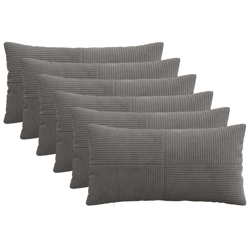 Navy Blue Rectangle Cushion Cover, Rectangle 50cm H x 70cm W, Anthracite