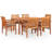 Rectangular 6 - Person Dining Set with Cushions-1871241459-1871241458