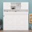 Murphy Bed With Ample Storage Space And Diamond Stripes