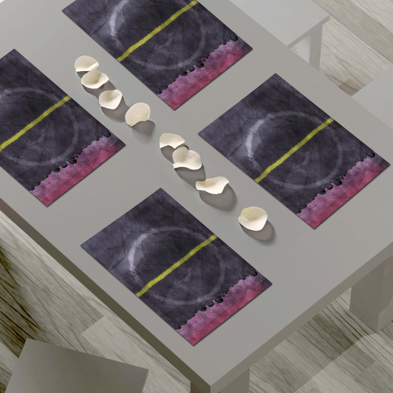 Polyester Abstract Rectangle Placemat