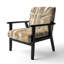 'Gryff - Natural Birch Forest I - Upholstered Traditional Accent Arm Chair