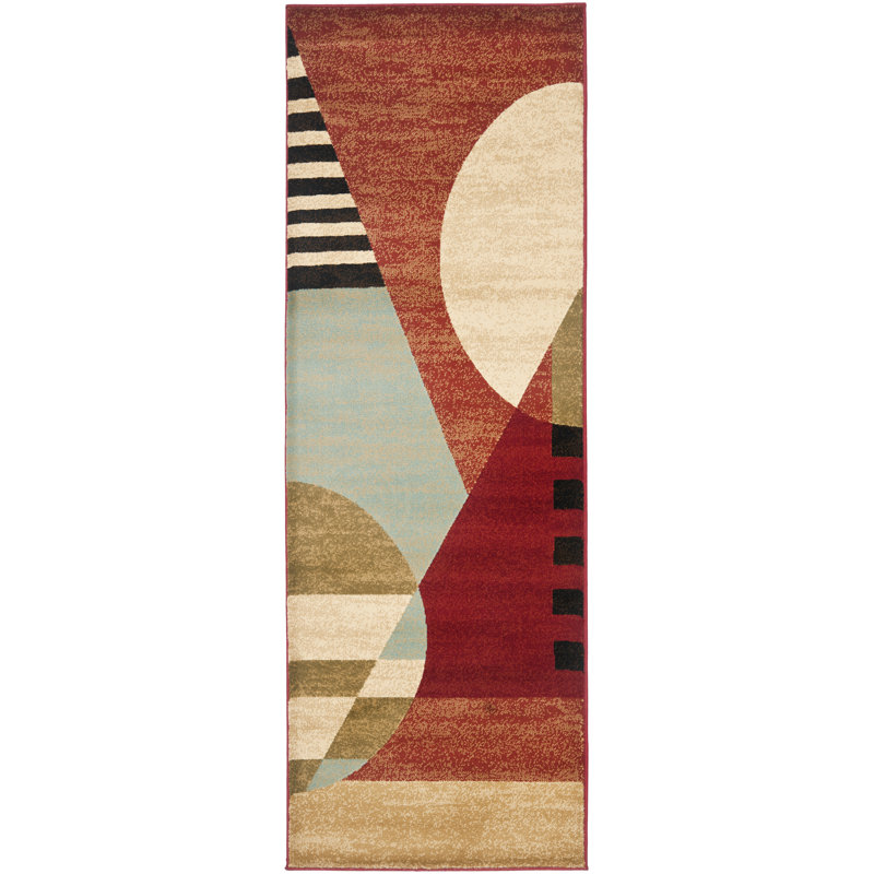 Charis Performance Abstract Rug, Runner 2'4" x 9'