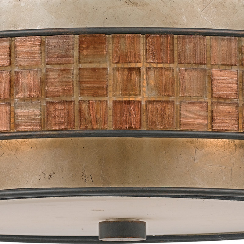 Luminaire suspendu cylindrique à 3 lumières Bashir, H 6,5 po x l 16 po x P 16 po