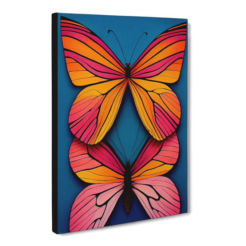 Butterfly Contemporary - Wrapped Canvas, 50cm H x 35cm W x 3cm D