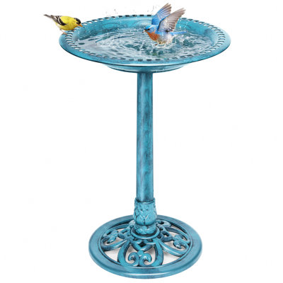 Demetrion Polyresin Birdbath