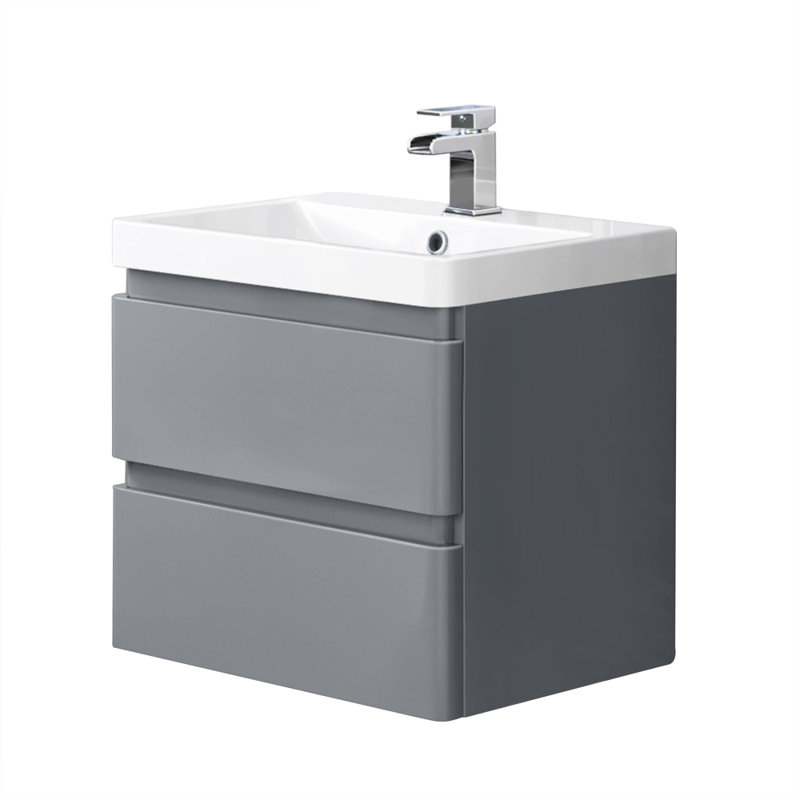 Bisen 600mm Single Bathroom Vanity with Resin Basin