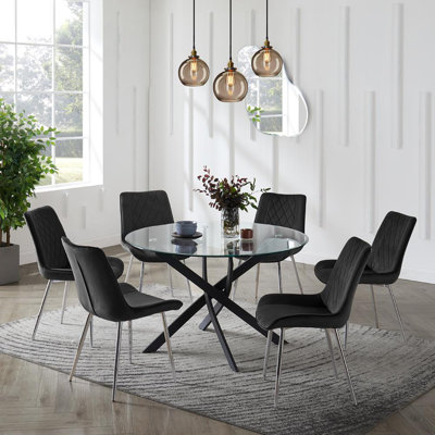 Ajita 6 - Person Dining Set