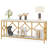 Très longue table d'appoint 70,86 po, console 2 niveaux-209094320
