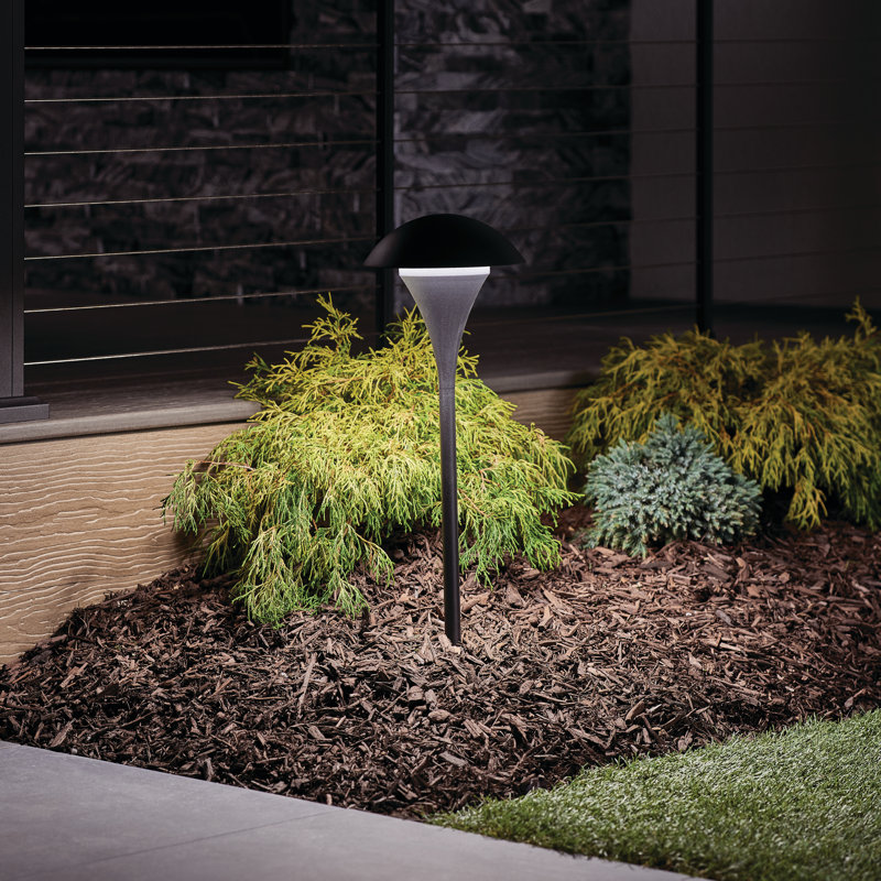 Chikaima Bronze Metal Pathway Light, Black