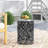 Patio End Table with Metal Frame,Round Top-1294166694