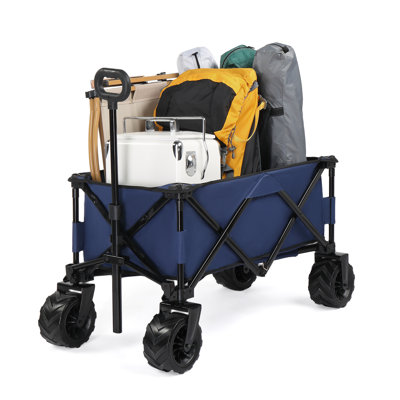Raniesha 42'' W Portable Garden Cart Collapsible Utility Wagon