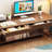 63" Wooden Computer Desk & Chair Set, Home Office Workstation Writing Table-1927072319