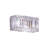 Modern 2 Light Crystal Rectangular Wall Sconce