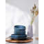 Service de vaisselle en céramique Morandi de Ebern Designs, paquet de 4, ensemble de 4 assiettes plates en carbone bleu mat parfait pour la cuisine, le patio et les ensembles repas-708392872