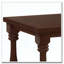 Table d'appoint antique couleur café