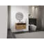 Meuble-lavabo mural 30 po avec lavabo vasque rond et armoire de rangement