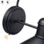 Applique murale d'extérieur 11 po H 11 po noir mat câblé à l'aube (ensemble de 2)