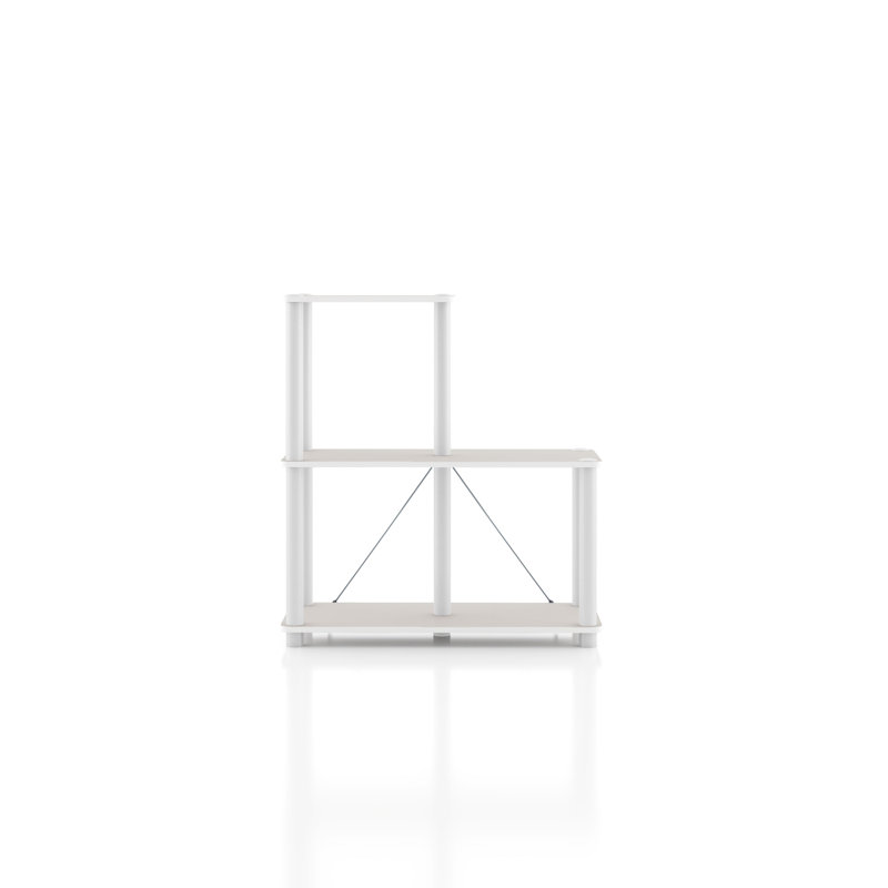 Étagère de rangement Terzenbach, (3 tablettes) H 30,11 po x l 27,55 po x P 12 po, Gris taupe