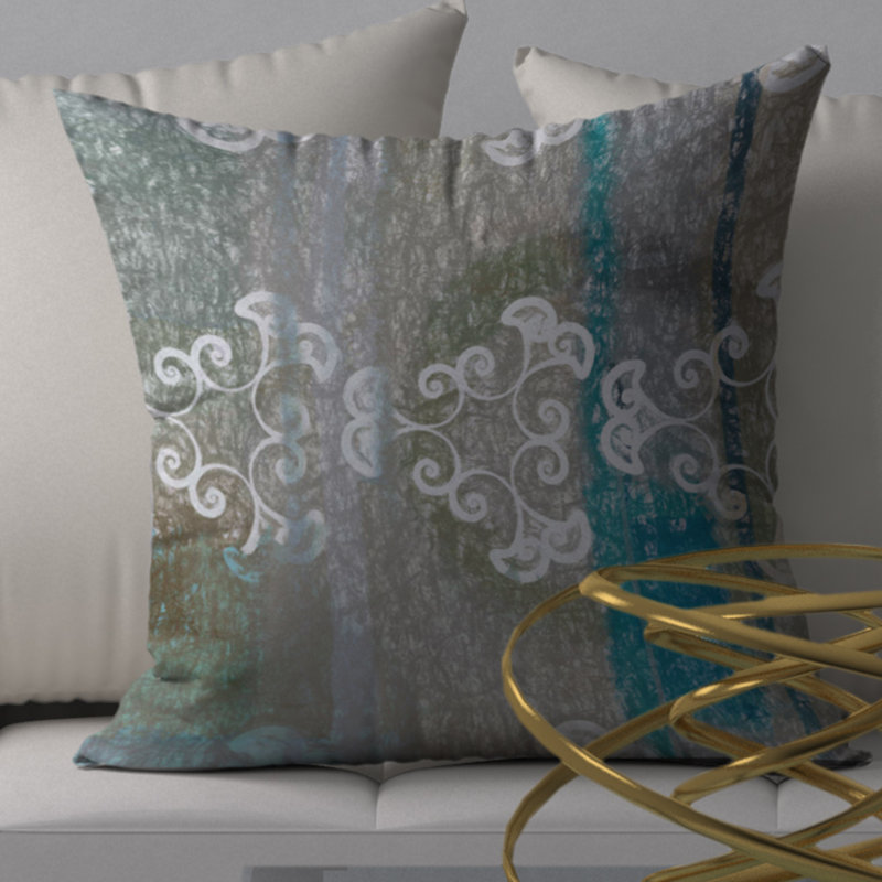Reversible Throw Pillow, 24" H x 24" W