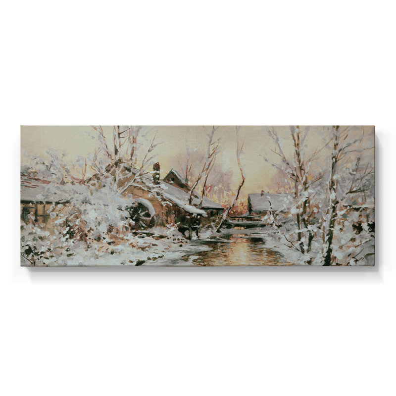 Série paysage -MXCII- Toile tendue avec châssis - Prêt à accrocher, H 12 po x l 30 po