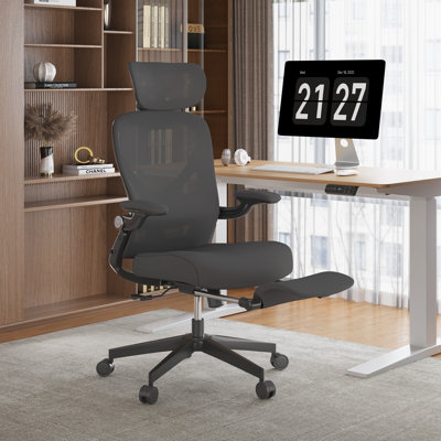 Foldex Ergonomic Office Chair, Folding Office Chair for Small Spaces with Lumbar Support