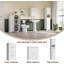 Double Door Bathroom Storage Cabinet-1387479046