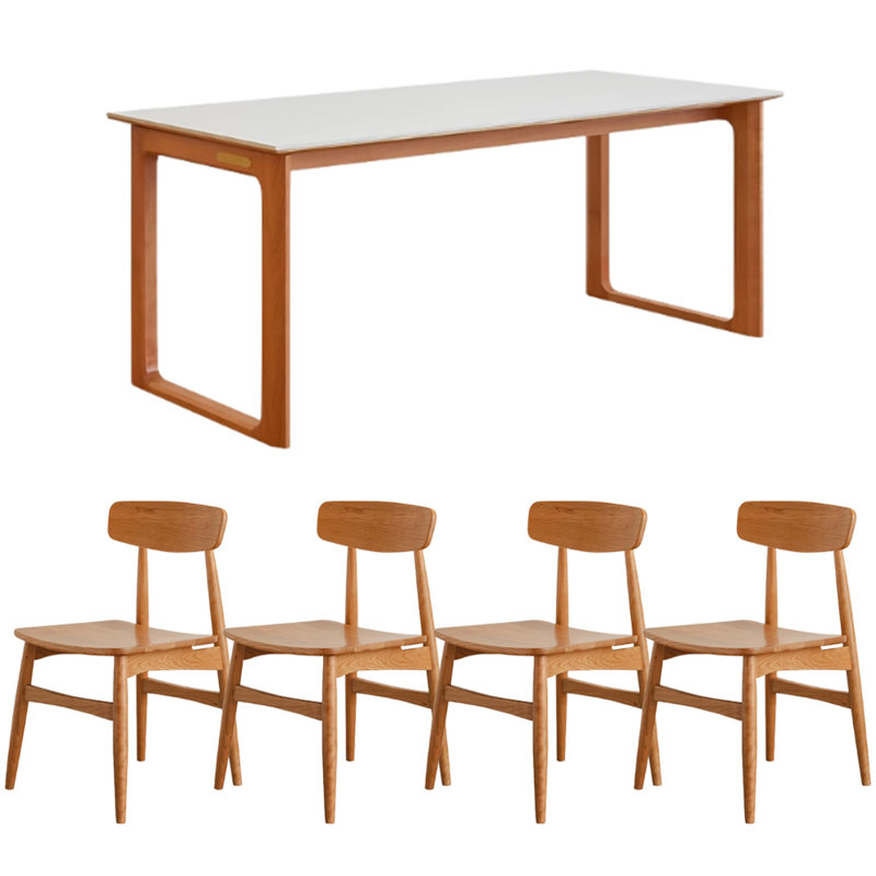 Table de salle à manger Simple, 29.52"H x 78.74"L x 31.49"W, White