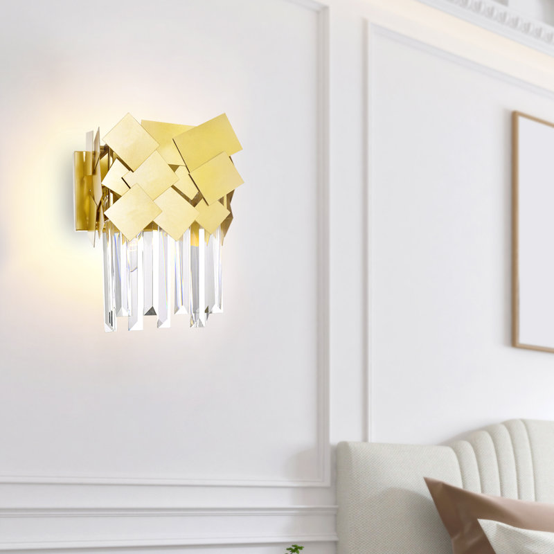 Steel Corner Wall Light