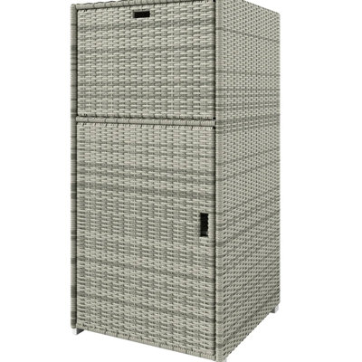 Outdoor Pool Towel Rack With Storage Cabinet, All - Weather Design Concept, Magnetic Closure System Design,