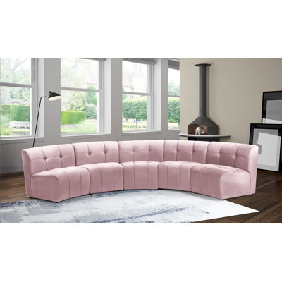 Jedson 5 - Piece Velvet Sectional